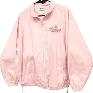 Walt Disney World Princess Zip Up Jacket/Wind Breaker Bubble Gum Pink